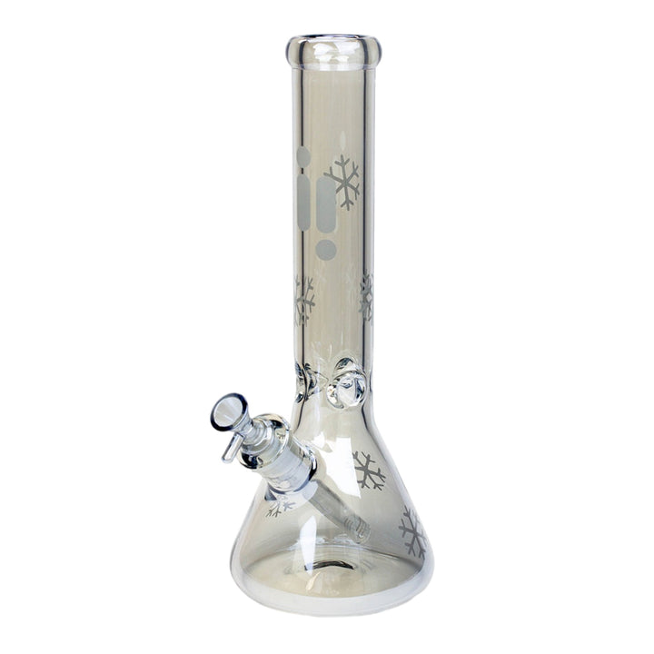 Light Blue 14" Infyniti Beaker Bong with metallic finish