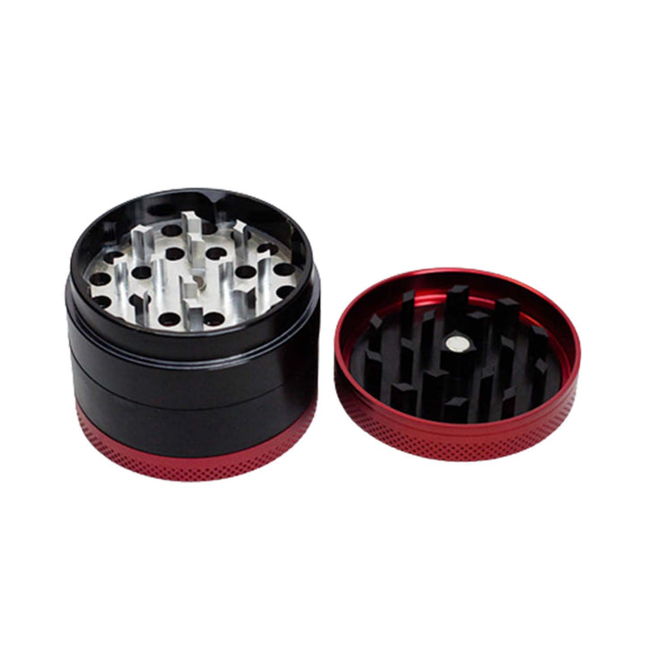 Close-up of Infyniti Small Herb Grinder diamond-shaped grinding teeth