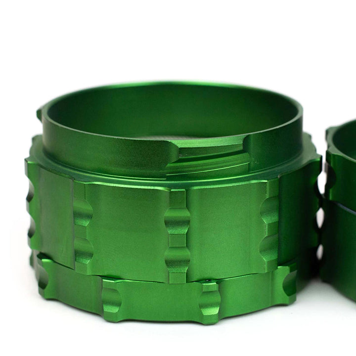 Side profile of Infyniti 4-Part Zinc Drum Grinder