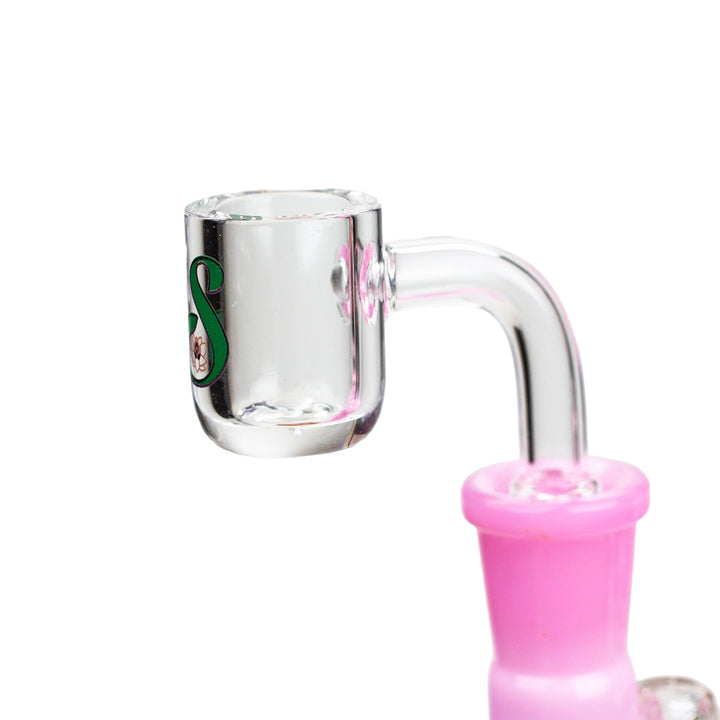 Pink Bong Dab Rig Combo – Includes 14mm quartz banger for concentrates