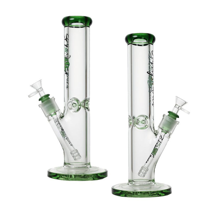Durable 9mm thick Johnny Green straight tube bong