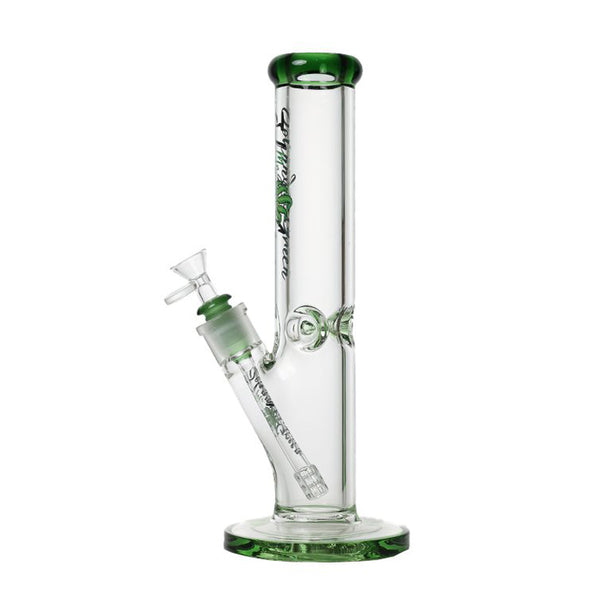 Johnny Green 9mm straight tube bong with grid percolator
