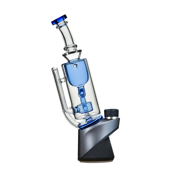 Klein Recycler Glass Attachment for Puffco Peak in blue