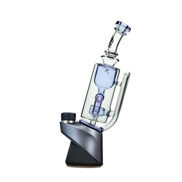 Klein Recycler Glass Attachment for Puffco Peak blue side
