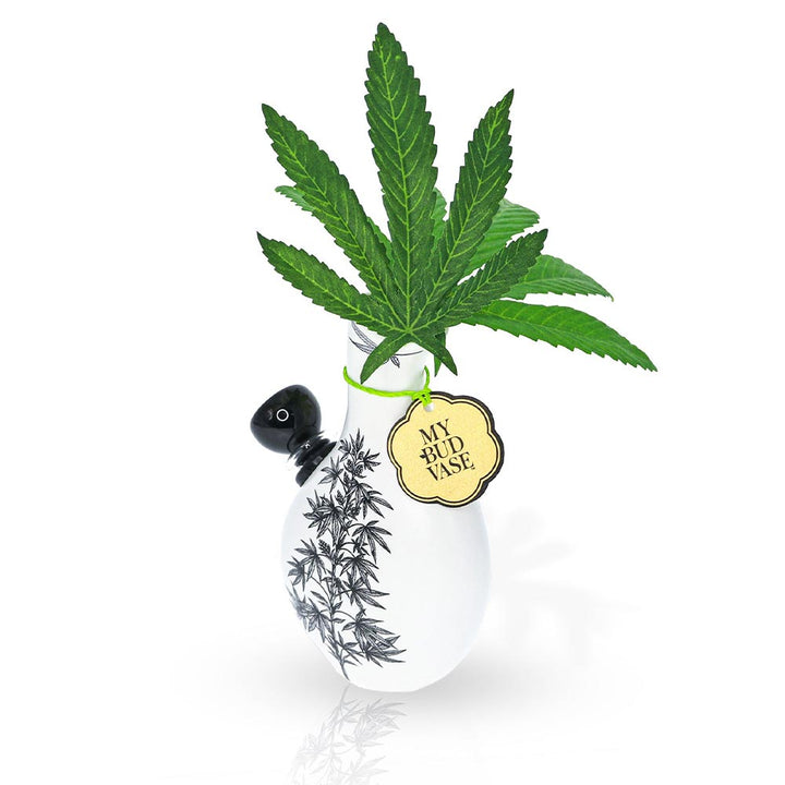 Right angle view of the Love Bud Vase Bong