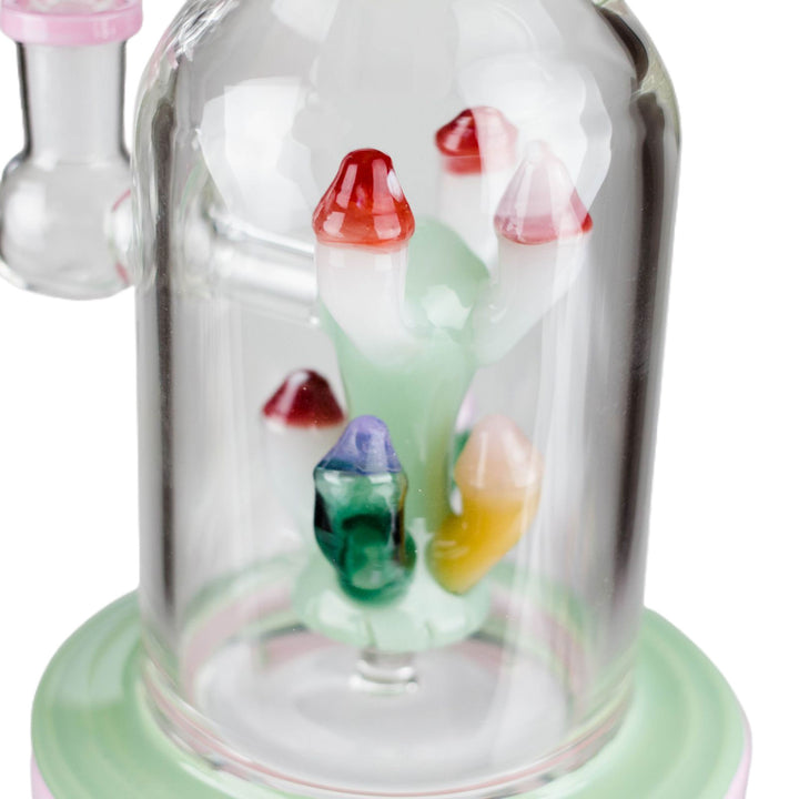 MadCaps Glass Water Pipe with mushroom percolator