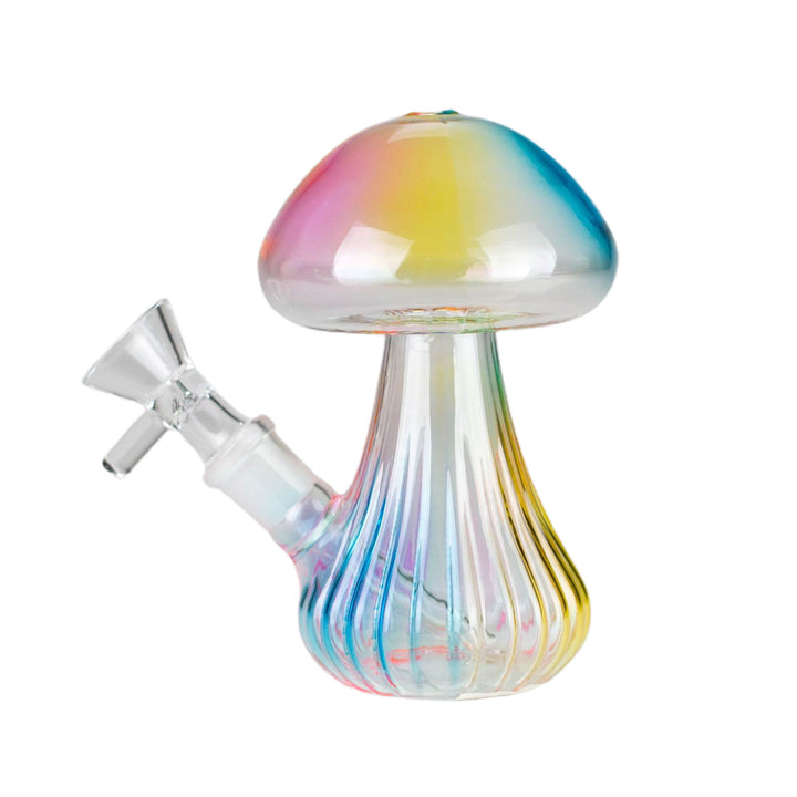 Side view of 5 Inch Magic Mushroom Glass Bong