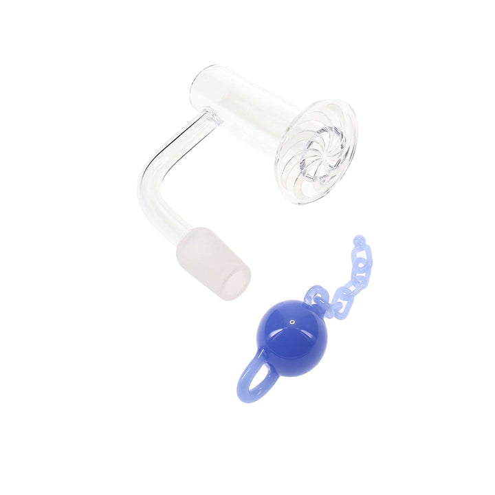 Male Quartz Domeless Terp Slurper Banger Set in Light Blue