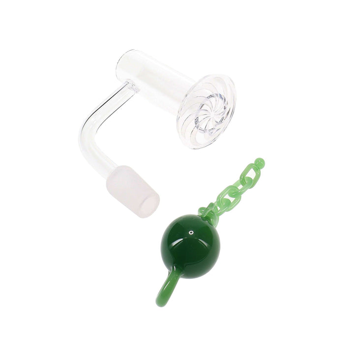 Male Quartz Domeless Terp Slurper Banger Set in Light Green