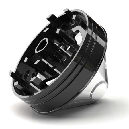 Sharp grinding teeth inside the Mamba Electric Weed Grinder