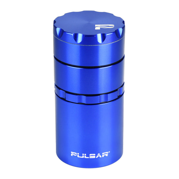 Blue Metal Storage Herb Grinder
