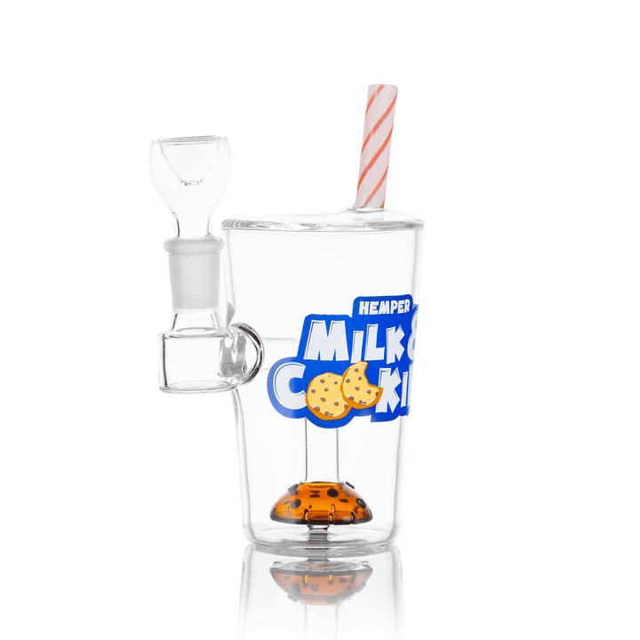 Side view of Milk and Cookies Perc Bong