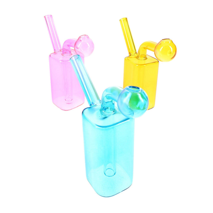  Mini Cube Square Oil Burning Pipes All Colors