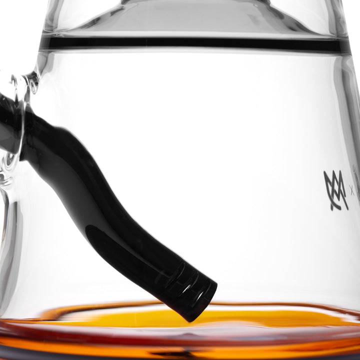 Chamber and broomstick downstem detail of MJ Arsenal Alchemist Halloween Witch Water Pipe