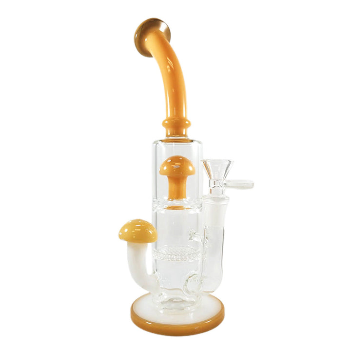 Topaz Mushroom Perc Bong featuring mushroom and honeycomb percolators