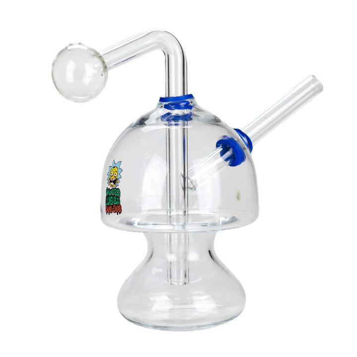 Mushroom Oil Burner Water Bubbler with vibrant cartoon sticker decoration