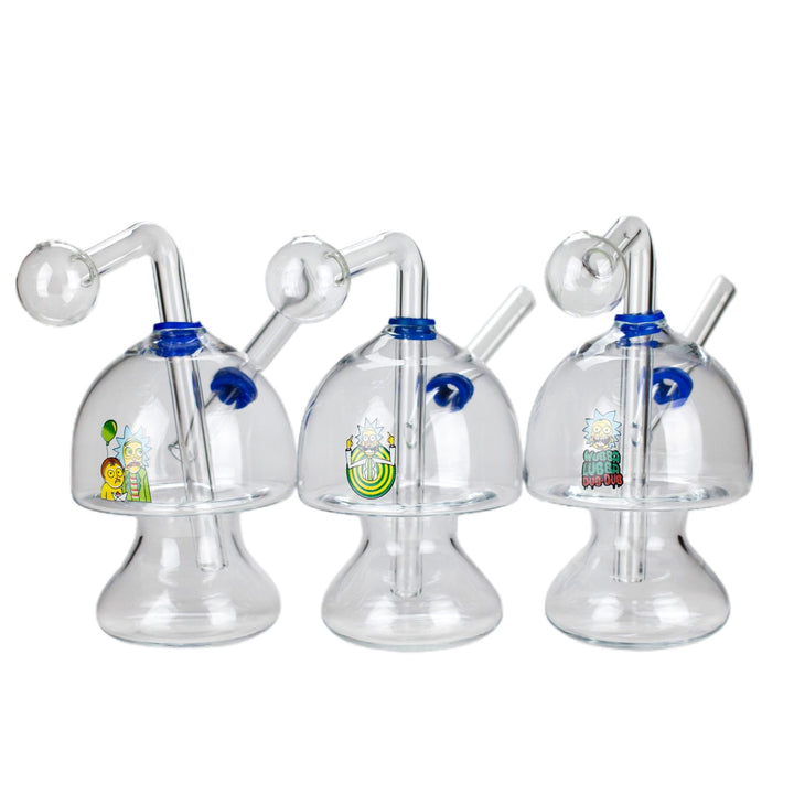 Mushroom Oil Burner Water Bubbler with colorful stickers design