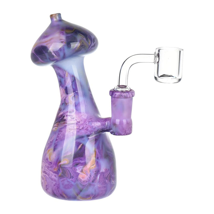Purple Mushroom Top Marbled Dab Rig