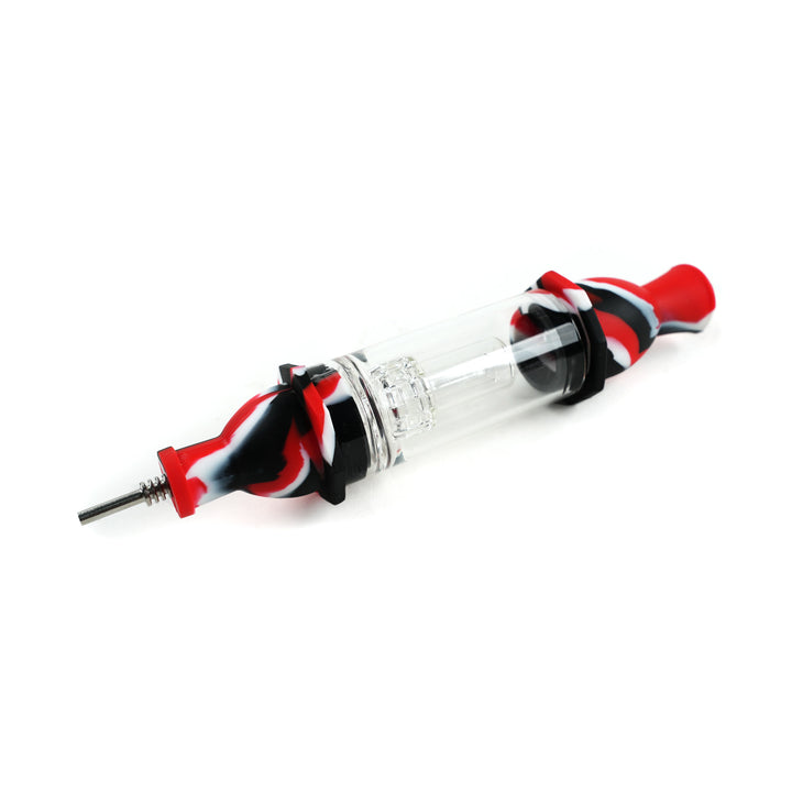Nectar Collector Dab Straw with Water Filter in Black White Red