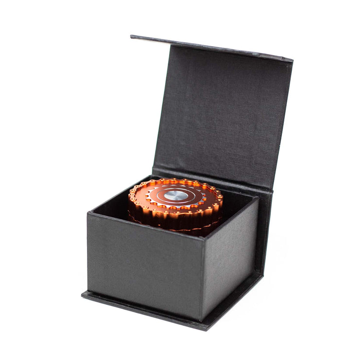 Close-up of the NG Gear Grinder packaging box