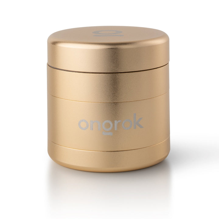 Ongrok EZ Premium 4-Piece Herb Grinder in Gold