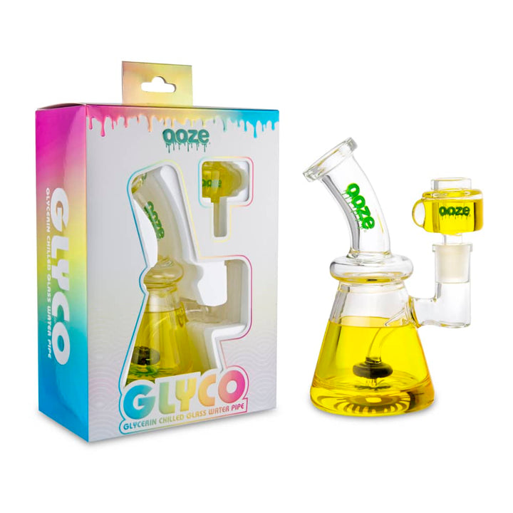 ooze-glyco-glycerin-bong-mellow-yellow-packaging