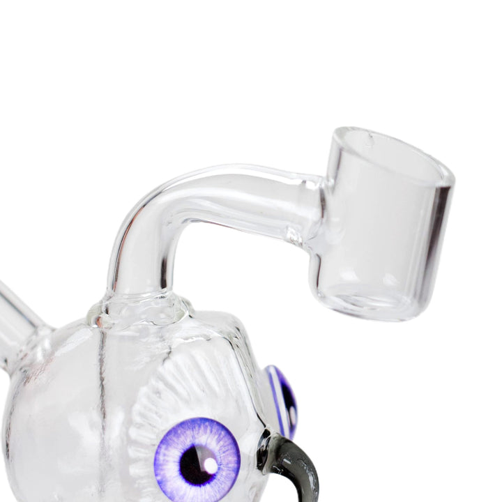 14mm quartz banger included with the 4″ Owl Dab Rig for smooth and flavorful dabs