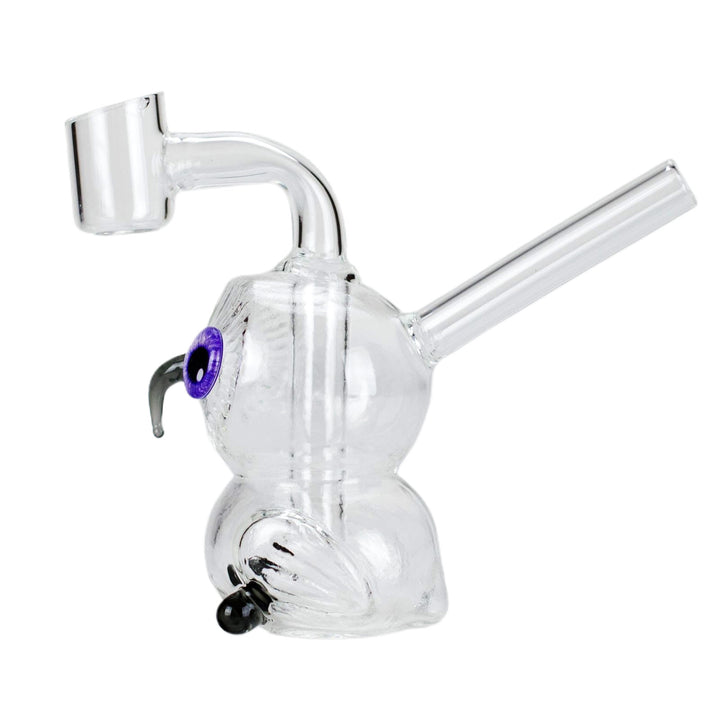 Side view of 4″ Owl Dab Rig