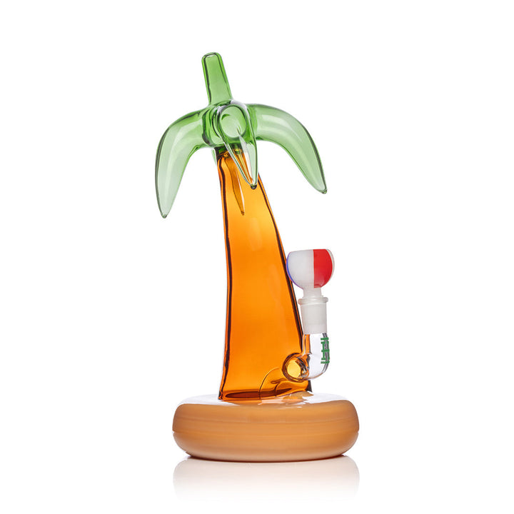 Palm Tree XL Bong side view showing palm tree details