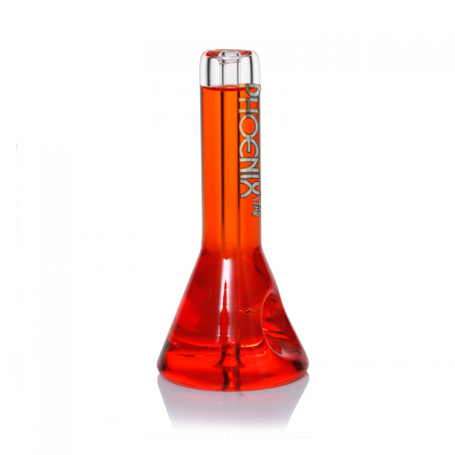 Phoenix Star Glycerin Chill Hand Pipe in bold rose red