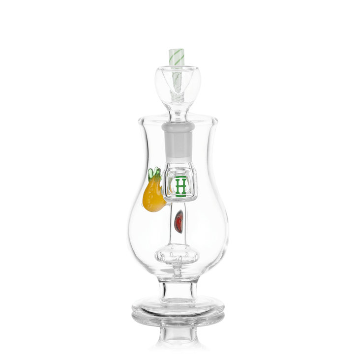 Back View of Pina Colada Perc Bong