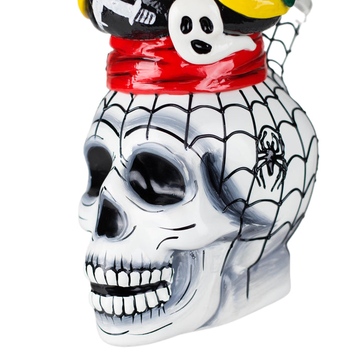 skull design base closeup of pirate skull bong
