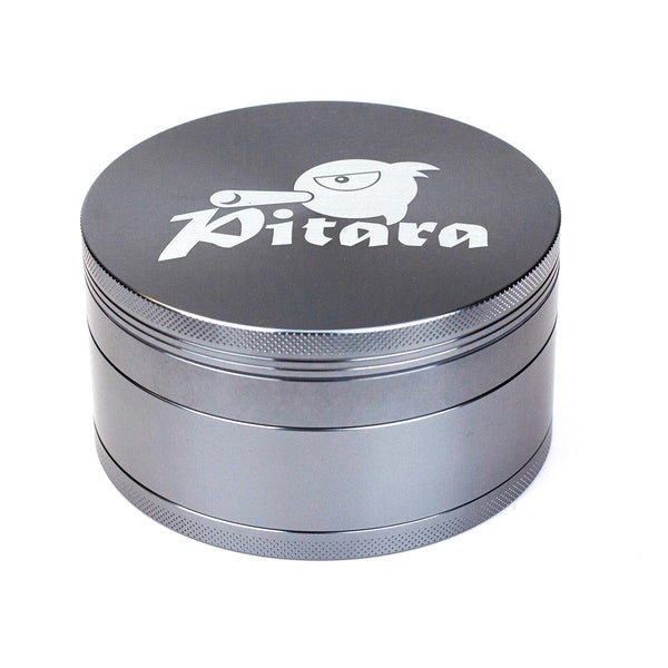 Pitara Aluminum 100mm Extra Large Herb Grinder in grey color