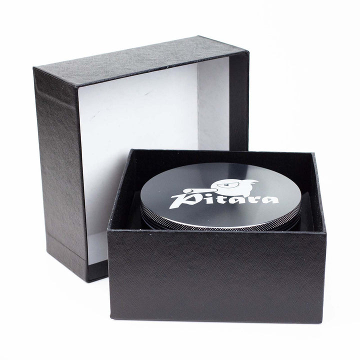 Packaging box of Pitara Aluminum 100mm Extra Large Herb Grinder