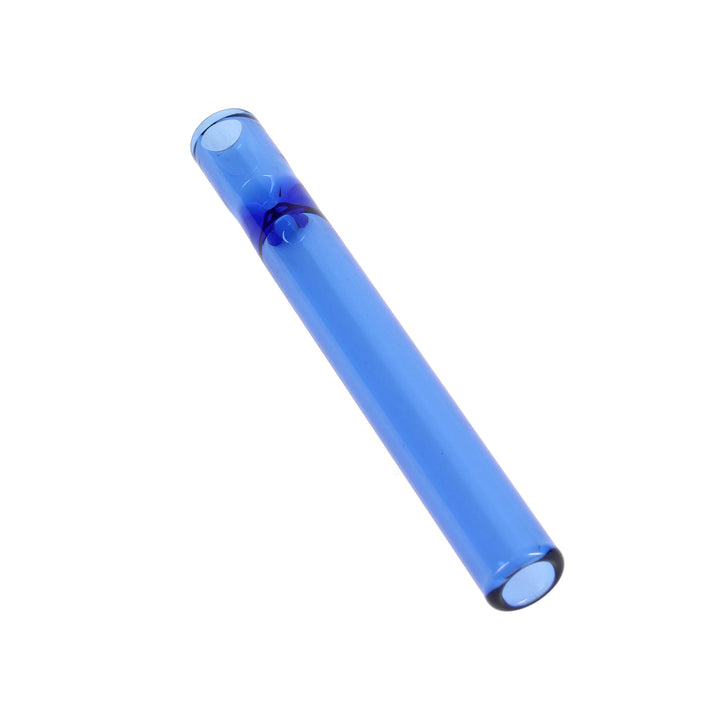 Pocket Dart Colored Glass One-Hitter Bat in blue color
