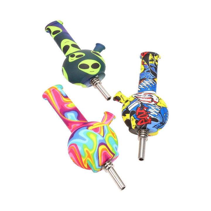Silicone Bubble Water Pipe & Dab Straw