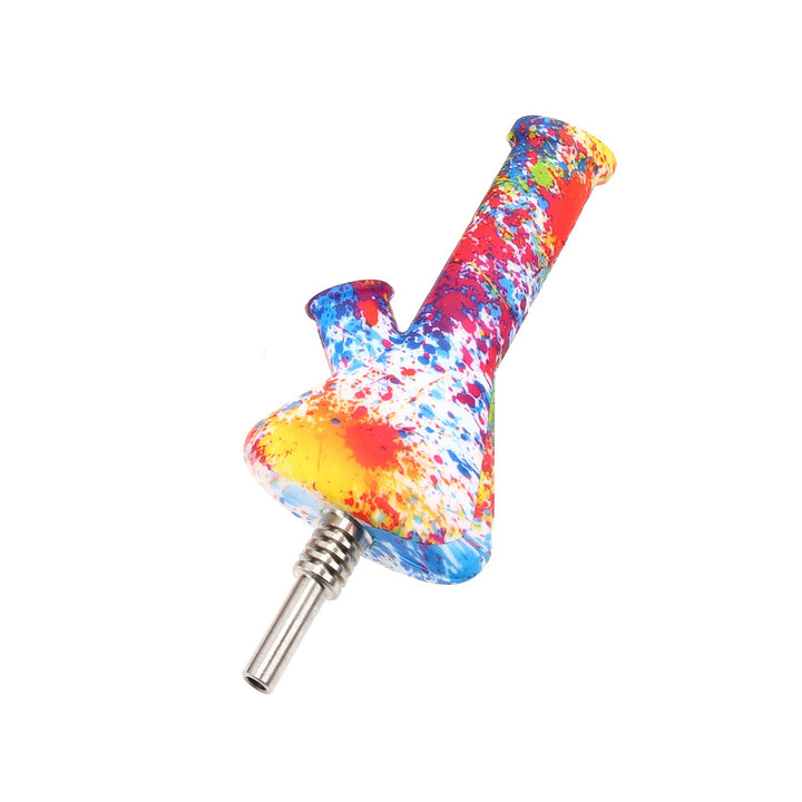 Pocket Hybrid Silicone Beaker Dab Straw & Water Pipe