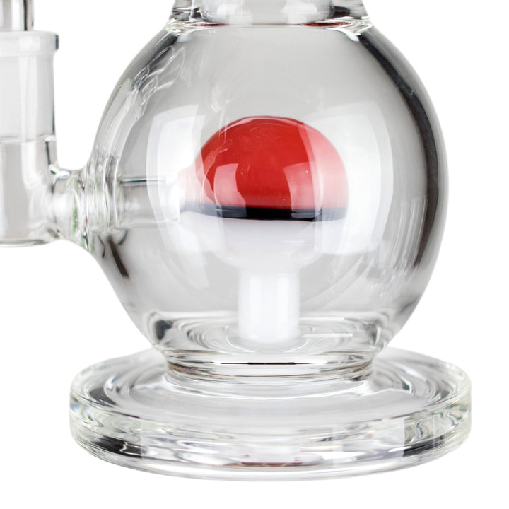 Thick flat base of Pocket Orb Bong providing stability and balance