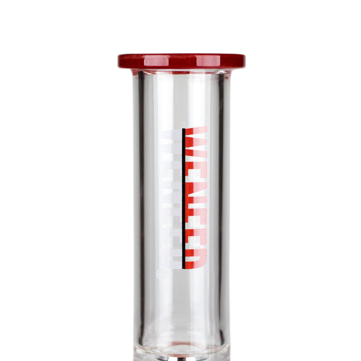 Tube and mouthpiece of Pocket Orb Glass Bong with color-tinted lip design