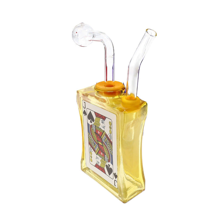 Poker Card Glass Oil Burner Pipe