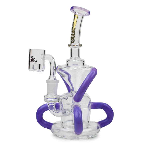 Preemo 8 inch Dab Recycler Rig in purple color
