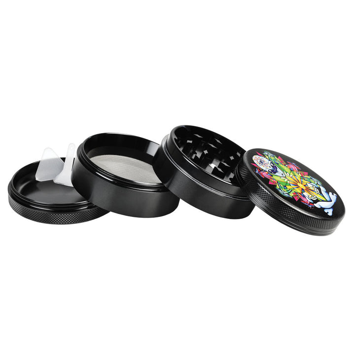 Psychedelic Alien Metal Herb Grinder 4 pcs