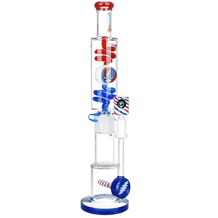 Pulsar 10 Year Flood Glycerin Water Bong Kit full set with Steal Your Face design