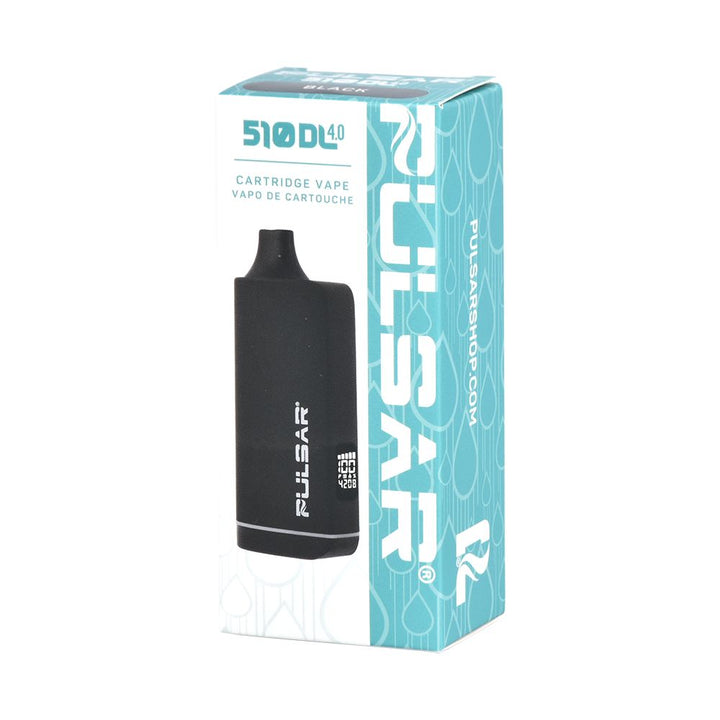 Pulsar 510 DL 4.0 Auto-Draw Vape Bar in black with original packaging box