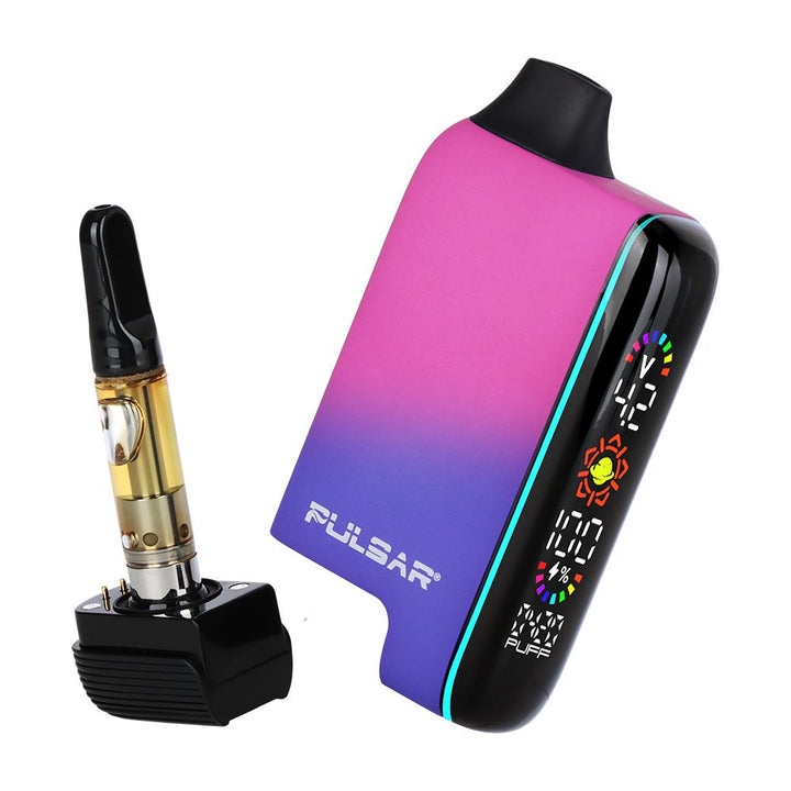 Battery section of Pulsar 510 DL 5.0 Vape Bar in Royal Wizard color