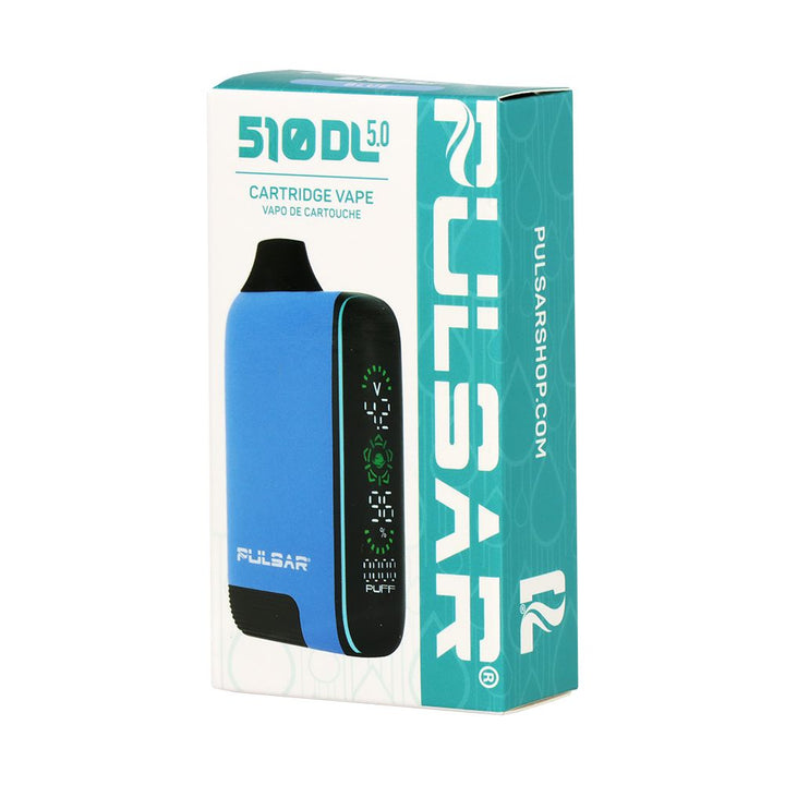 Blue Pulsar 510 DL 5.0 Vape Bar packaging display