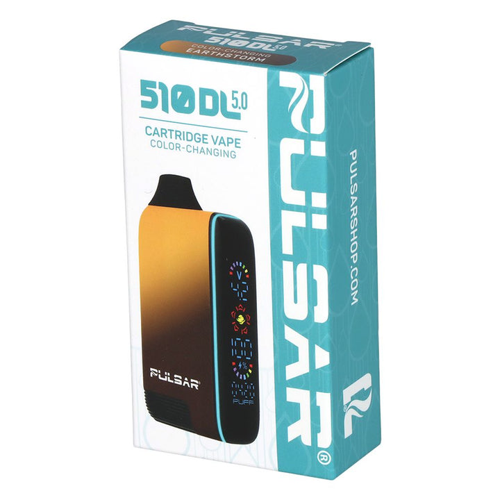 Earthstorm Pulsar 510 DL 5.0 vape bar packaging
