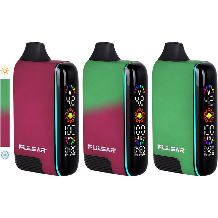 Earthstorm 510 DL 5.0 vape bar showing Fairy Fire color gradient effect