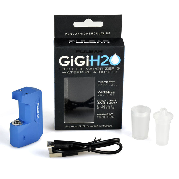 Pulsar GiGi H2O 510 Battery & Water Pipe Adapter complete kit