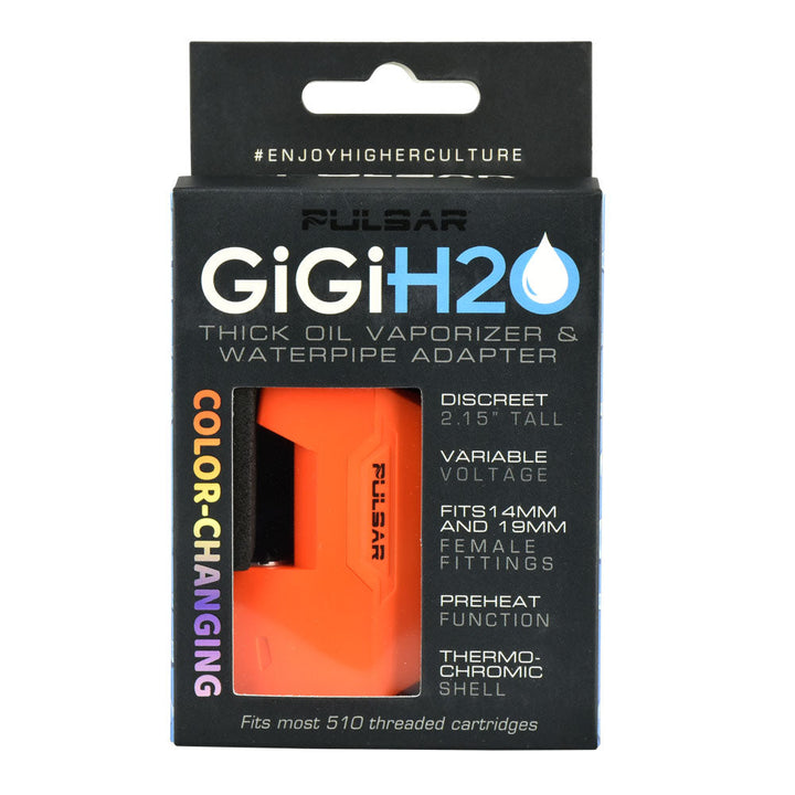 Pulsar GiGi H2O 510 Battery & Water Pipe Adapter packaging